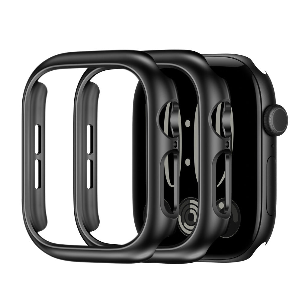 2 X Watch Case for Apple Watch S12 Scratch Resistant Watch Screen Protector Black 42mm