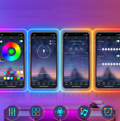 Waterproof Flexible RGB Neon LED Strip with Music Sync and App Control
