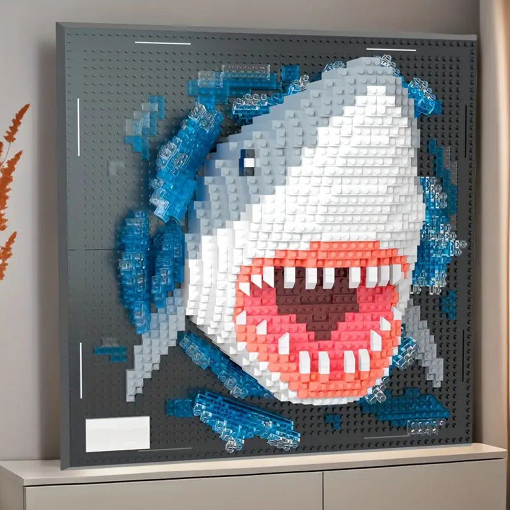 3D Animal Wall Art Building Blocks Creative DIY Home Decor for Kids Room Style 2