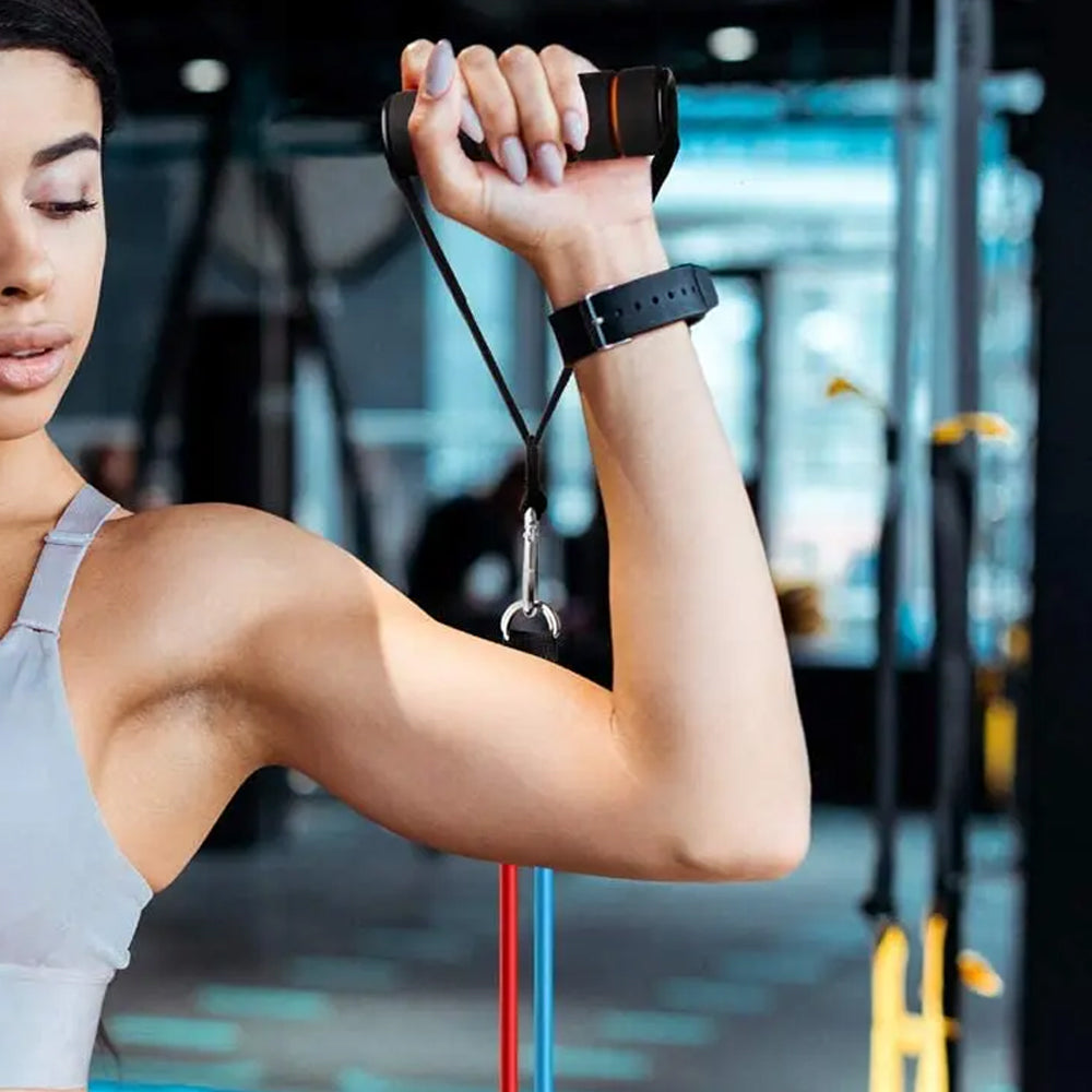 11-Piece Set Exercise Accessories Resistance Bands Fitness Workout Bands Training Tubes Ankle Straps