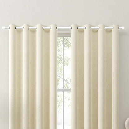 Curtain Rods Set Metal Splicing Curtain Poles White