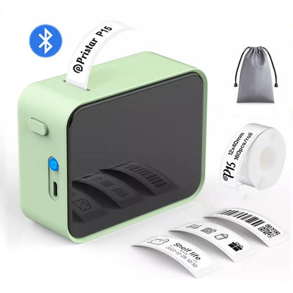 Bluetooth Label Maker Machine Wireless Thermal Label Printer Sticker Printer Green