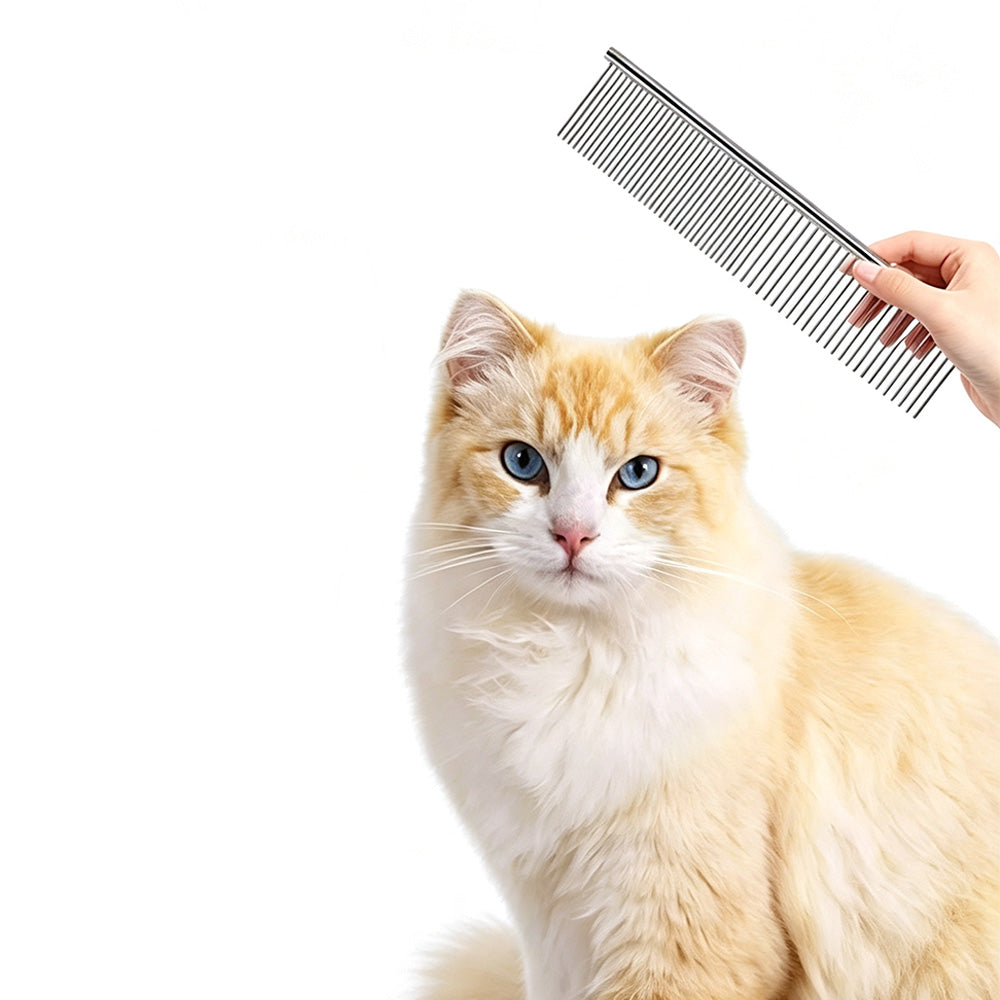 3 Piece Double Sided Stainless Steel Dematting Grooming Comb