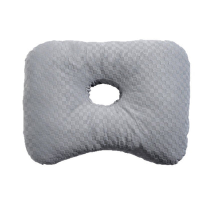Ear Piercing Pillow with Hole Soft Ear Pillow for Side Sleepers Gray