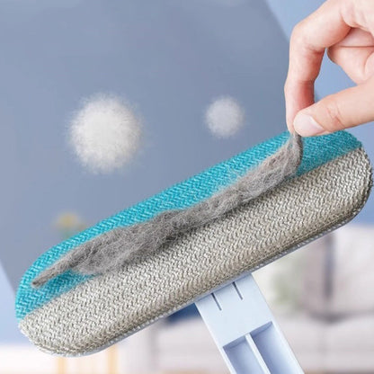 2Pcs Set Pet Hair Removers for Furniture Reusable Hair Brush for Carpets Bedding