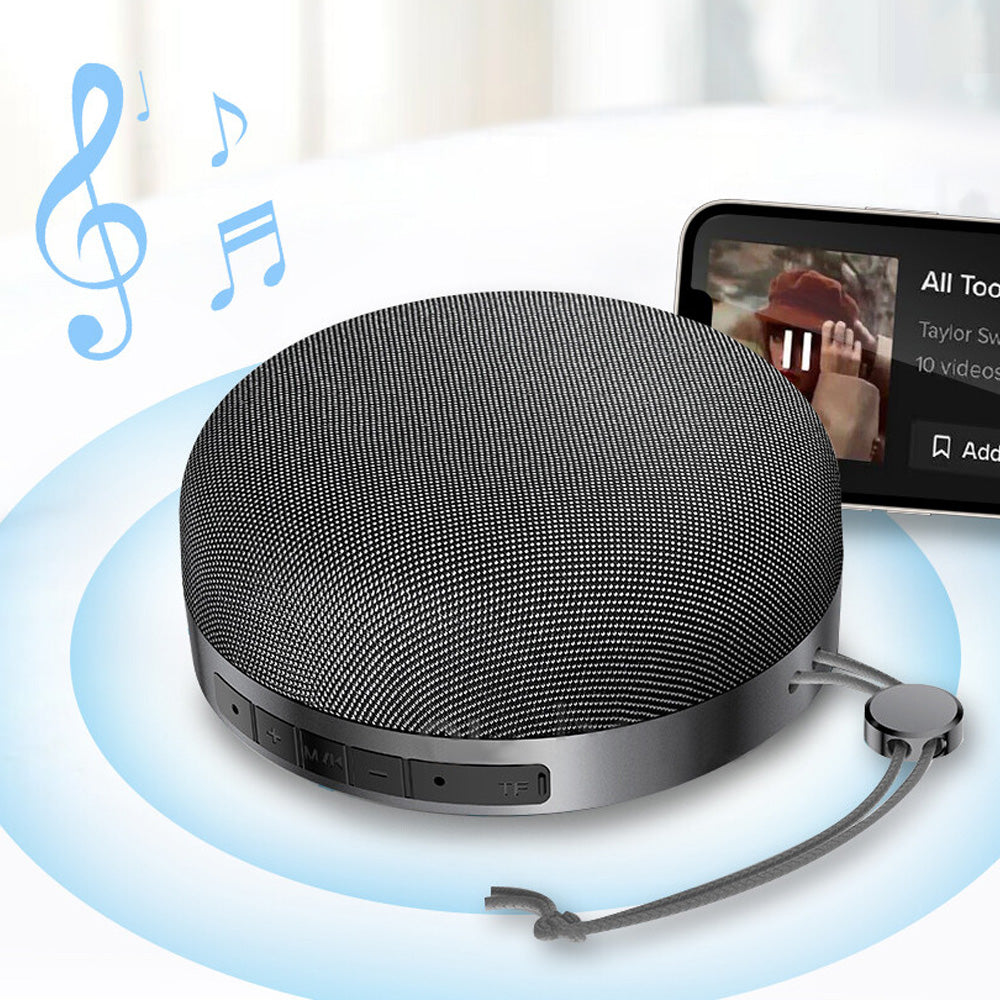 Portable Wireless Bluetooth Speakers Compact Design Speaker with Hands-Free Calling Grey