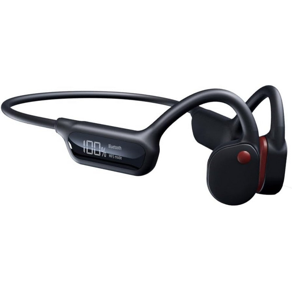 Wireless Bone Conduction Headphones Swimming Sports Bluetooth Headset-Black