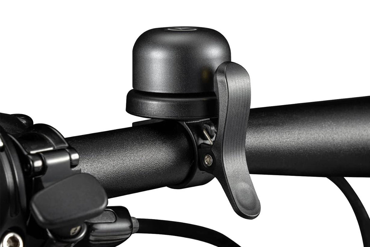 Anti-Theft Bike Bell Water Resistance Positioning System Bicycle Ring For AirTag Tracker-Black