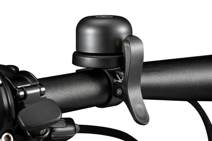 Anti-Theft Bike Bell Water Resistance Positioning System Bicycle Ring For AirTag Tracker-Black
