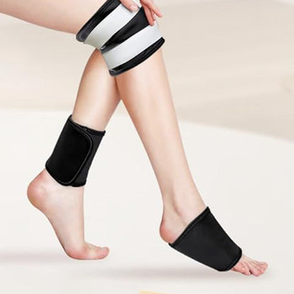 9PCS Reusable Castor Oil Pack Set ââ‚?Organic Cotton for Neck  Waist & More Black