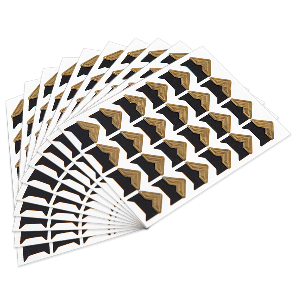 240 PCS Self Adhesive Photo Mounting Stickers-Gold