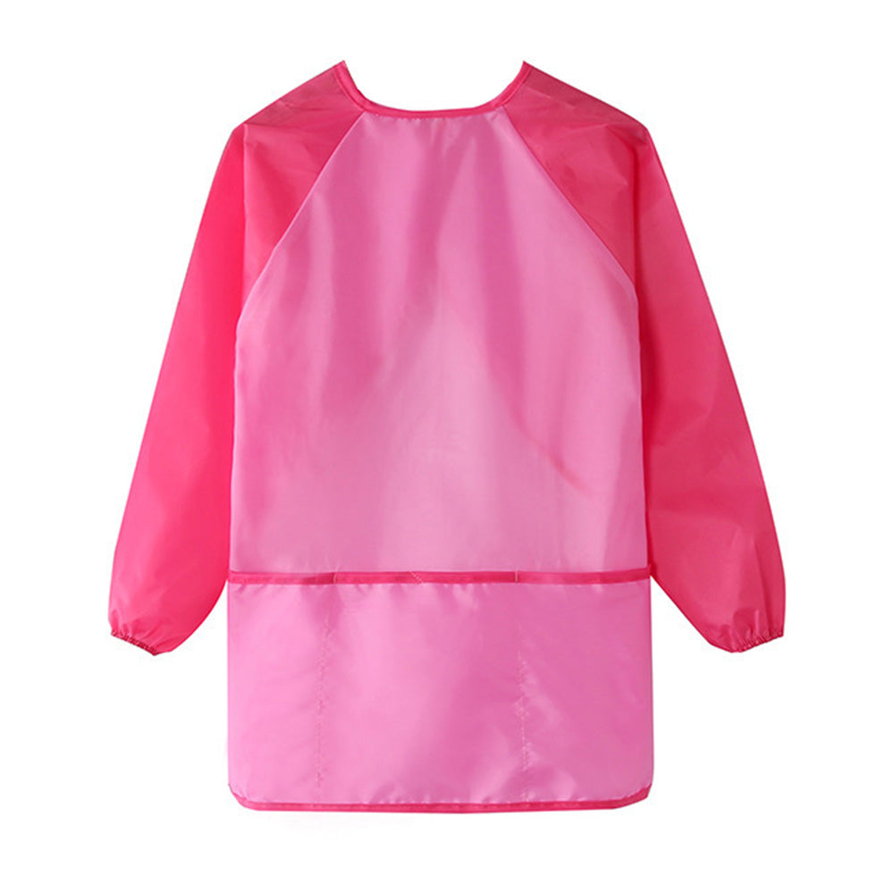 Kids Art Smock Waterproof Painting & Craft Apron for Children Also for Cooking  Pink