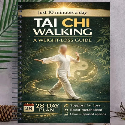 28-Day Tai Chi Spiral Planner Practice Log for Seniors and Beginners - Green