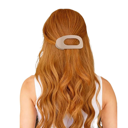 4-Piece Flat Hair Claw Clips Set for Women Strong Hold Hair Styling Accessories Oval Hair Clip