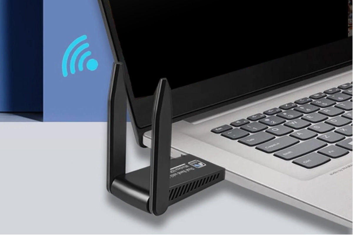 AC1300Mbps USB 3.0 Dual Band WiFi Network Adapter for PC