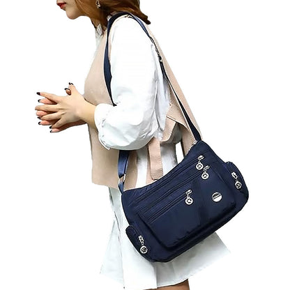 Multifunctional Casual Crossbody Shoulder Bag Handbags for Women Blue