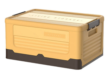 Collapsible Plastic Storage Bins for Closet Organizers-Yellow