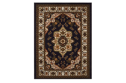 Vintage Boho Rug Non-Slip Floor Carpet - Brown