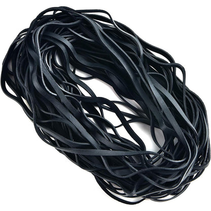 220Pcs Long Rubber Bands Elastic Bands for Office File Organization-Black