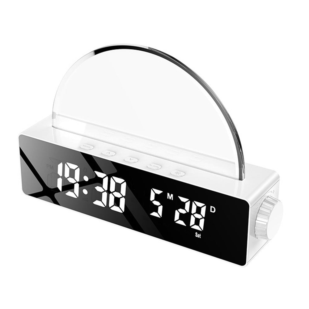 Sunrise Alarm Clock with LED Mood Light & Smart Wake-Up Function White