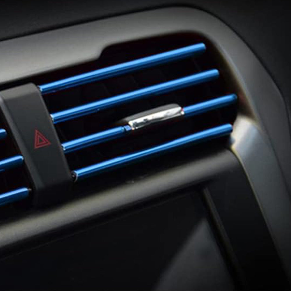 20 Pack Car Interior Air Vent Decorative Trim Strip-Blue