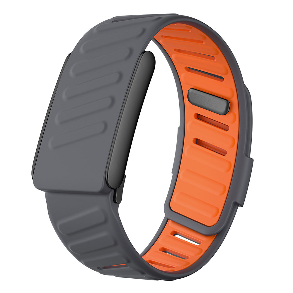 Silicone Sport Band for Whoop 5.0 Waterproof Replacement Wrist Strap Dark Grey