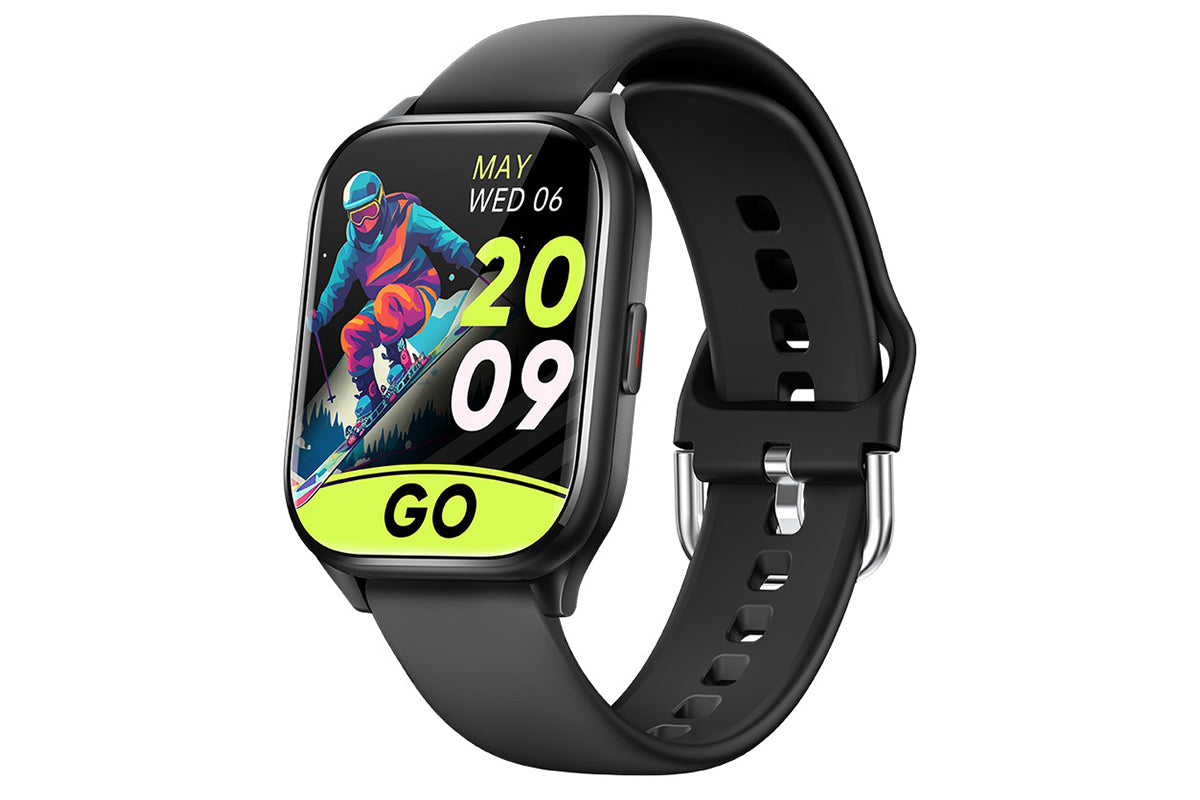 Smart Watch 1.85-Inch Fitness Watch with Heart Rate Sleep Monitor Blood Oxygen 100 Sports Modes Activity Tracker -Black