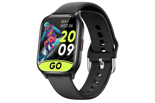Smart Watch 1.85-Inch Fitness Watch with Heart Rate Sleep Monitor Blood Oxygen 100 Sports Modes Activity Tracker -Black