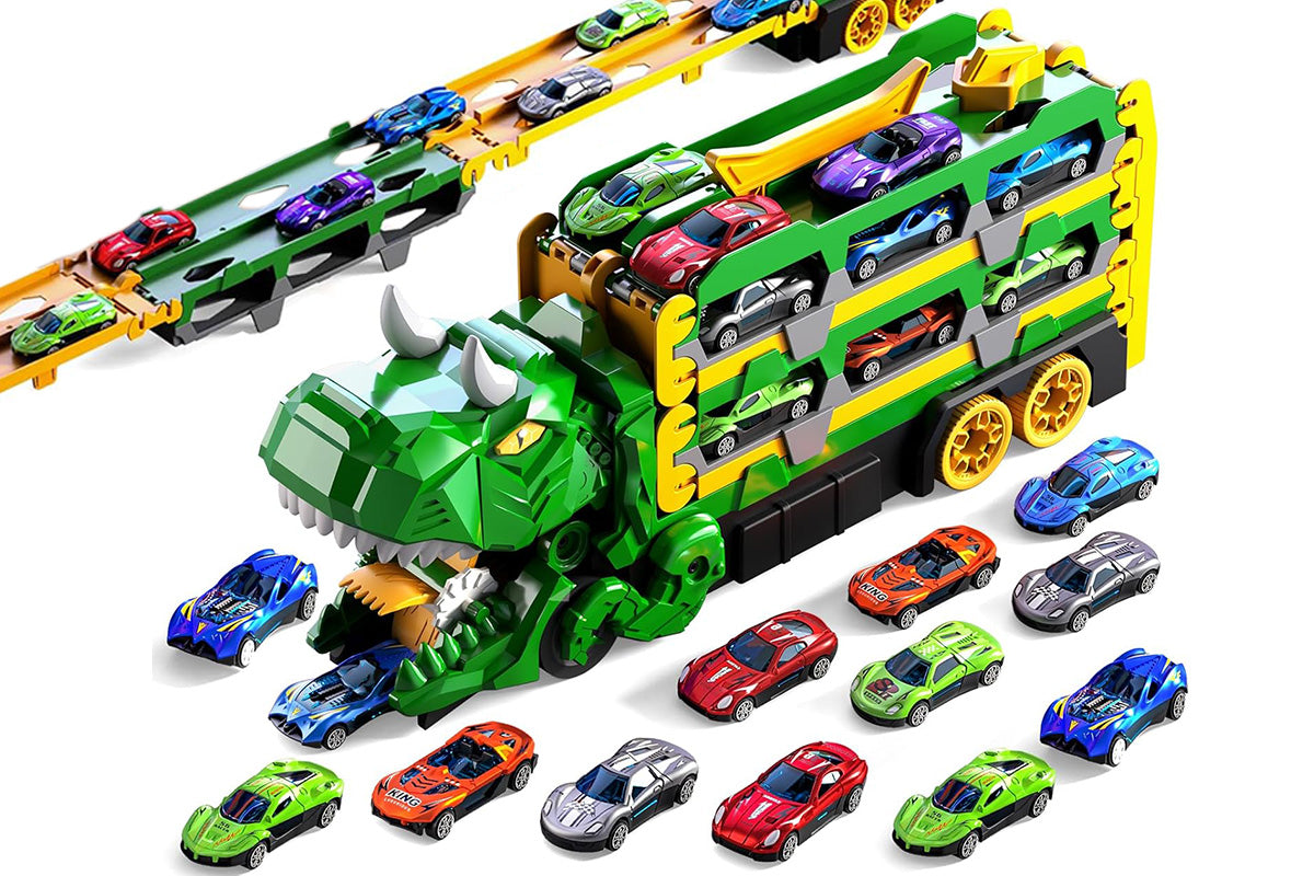 Dinosaur Car Truck Toys Set - Green