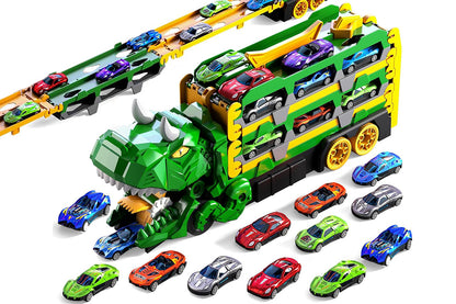 Dinosaur Car Truck Toys Set - Green