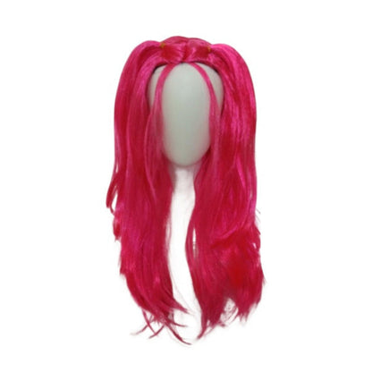 Kids Cosplay Wig for Girls Cartoon Role Play Costume & Halloween Party Gift Pink