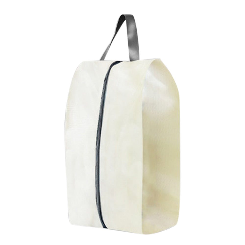 4Pcs Water-Resistant Travel Shoe Storage Bags-Cream