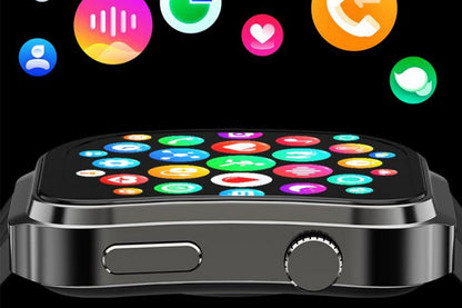Bluetooth Smart Watch 100+ Sport Modes Fitness Tracker Heart Rate Sleep Monitor -Black