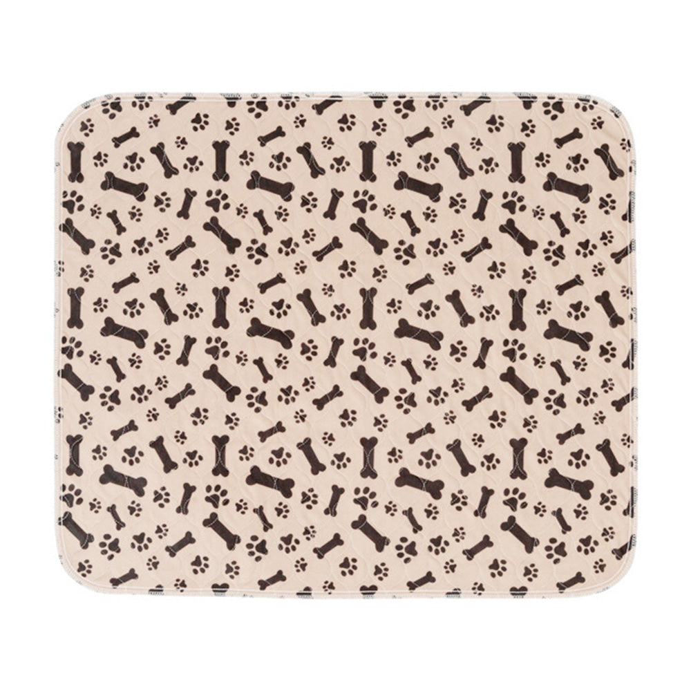 Washable Waterproof Reusable Dog Pee Pads Quick Absorbent Puppy Training Mat-Brown