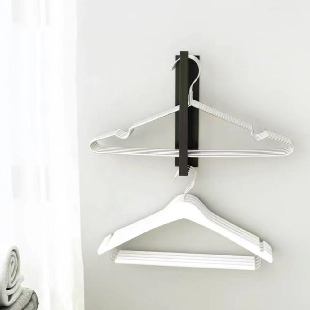 Wall Mount Self-Adhesive Hanger Organizer Clothes Hanger Rack Laundry Hanger Stacker