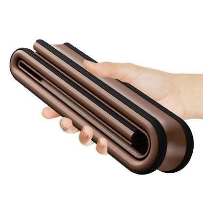 93cm Door Bottom Seal Strip Sound Reducing Felt Light Blocking - Brown