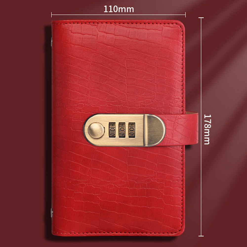 100 Envelope Savings Challenge Book with 3 Digit Combination Lock - Red