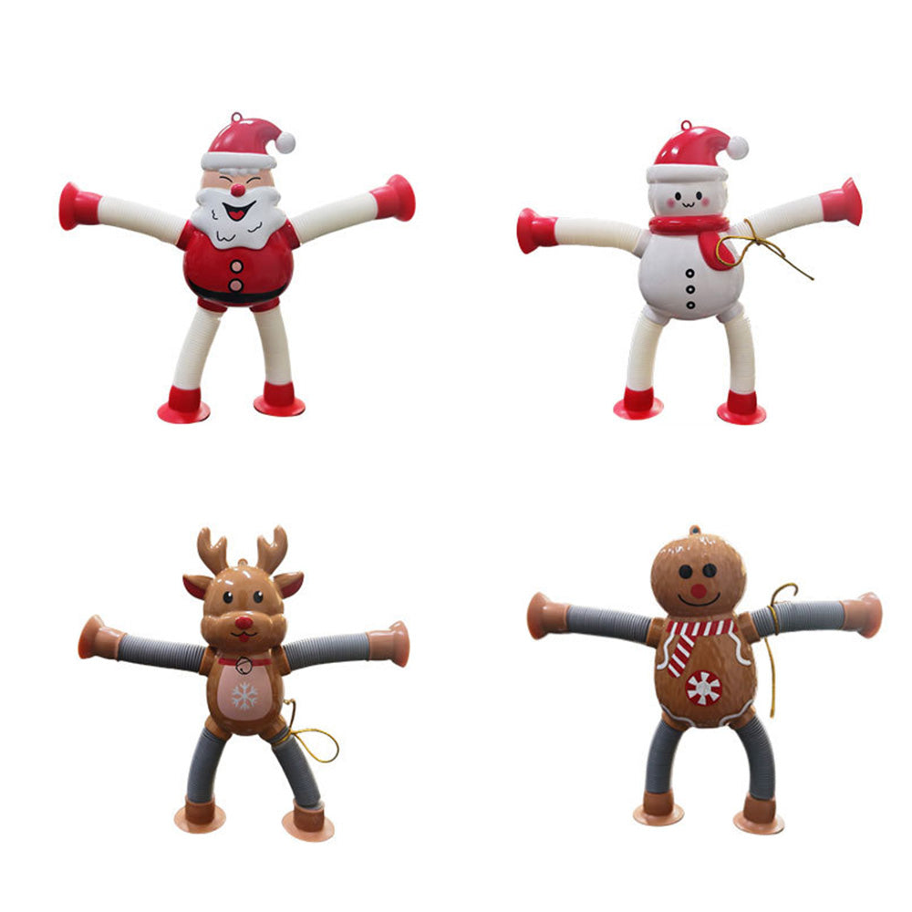 4Pcs Suction Cup Pop Tubes Stretchy Sensory Fidget Toys for Kids Style 2