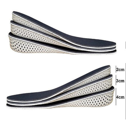 Invisible Height Increase Insoles EVA Breathable Shock Absorbing Shoe Inserts for Men Women