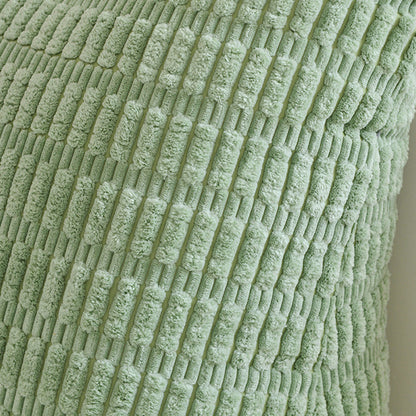 Bedside Backrest Cushion with Armrests Pocket and Washable Cover - Green