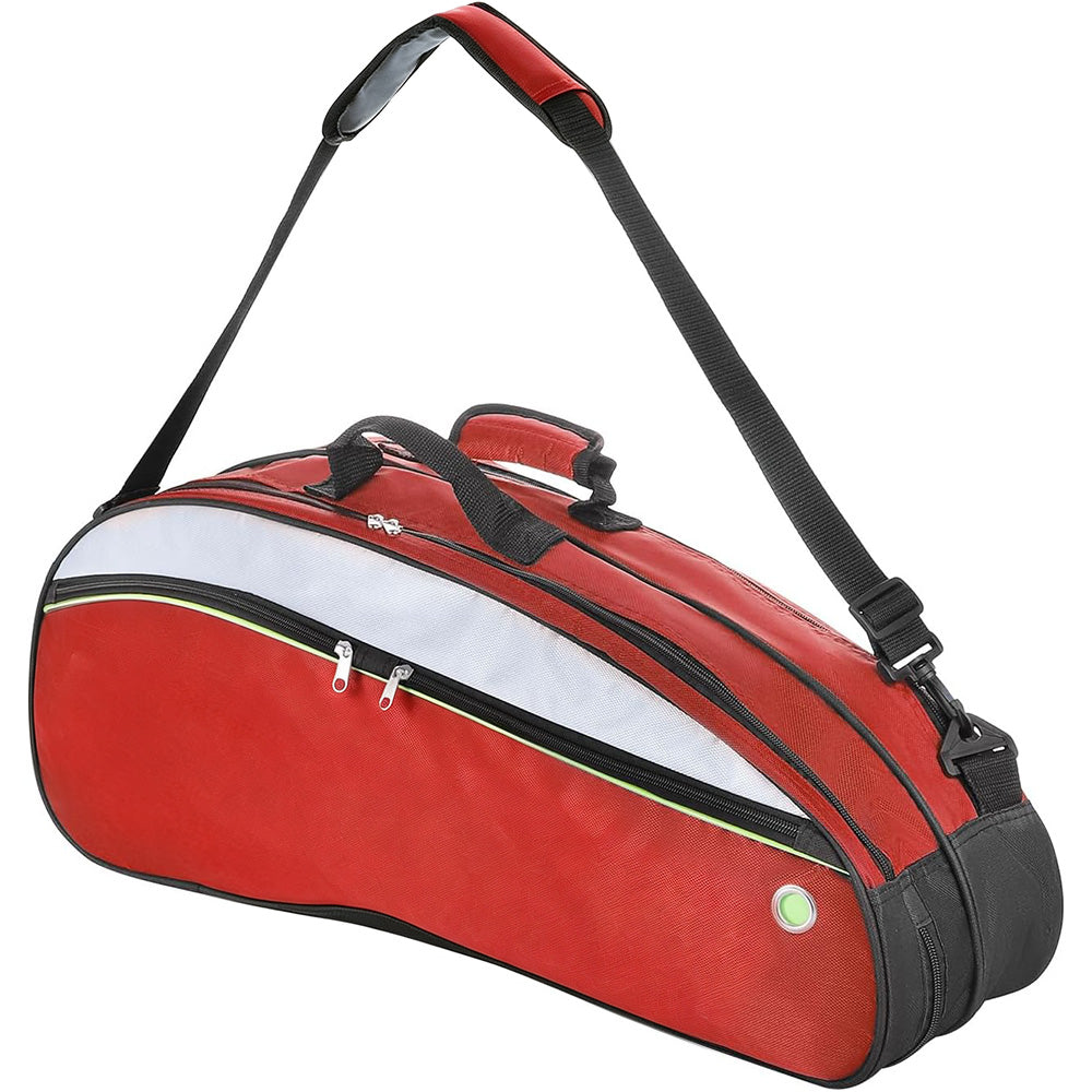 Badminton Bag for 4 to 6 Rackets with Shoe Compartment  - Red