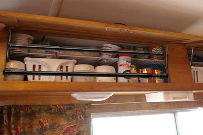 2PCS Tension Rod Window DIY Projects Cupboard Wardrobe Curtain Rods-Black