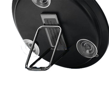 Travel Magnifying Makeup Mirror with Adjustable Stand and Suction Cup Black