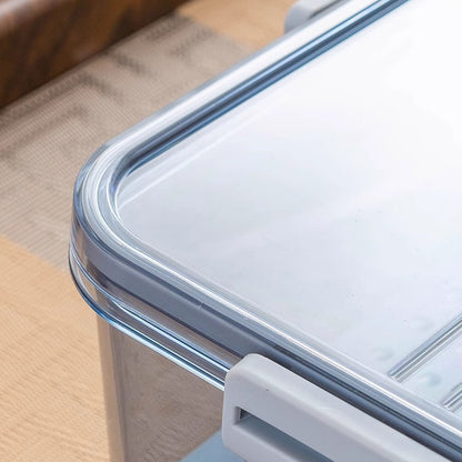 Transparent Bread Box with Timer Drainboard Lid
