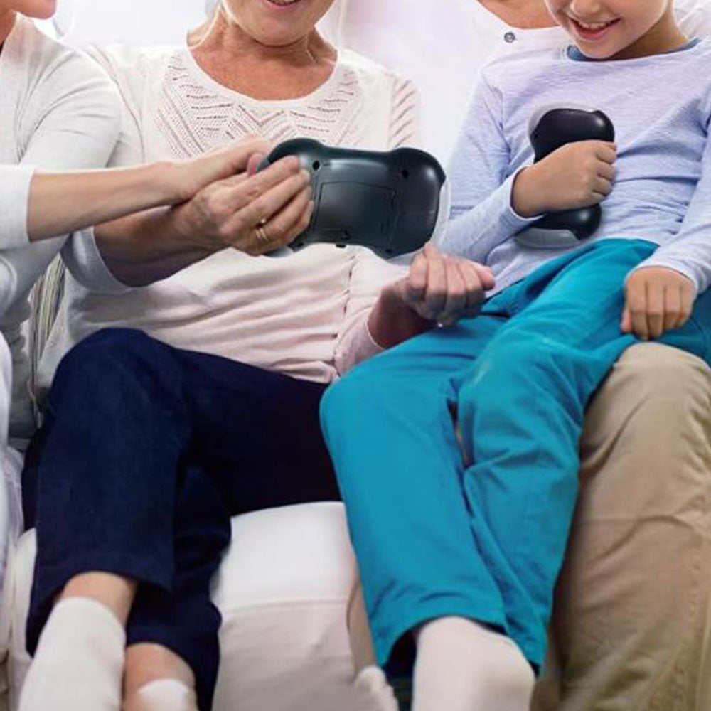 Fast Push RGB Game Toy Handle Electronic Brain and Memory Game Pad for Kids Teens Grey