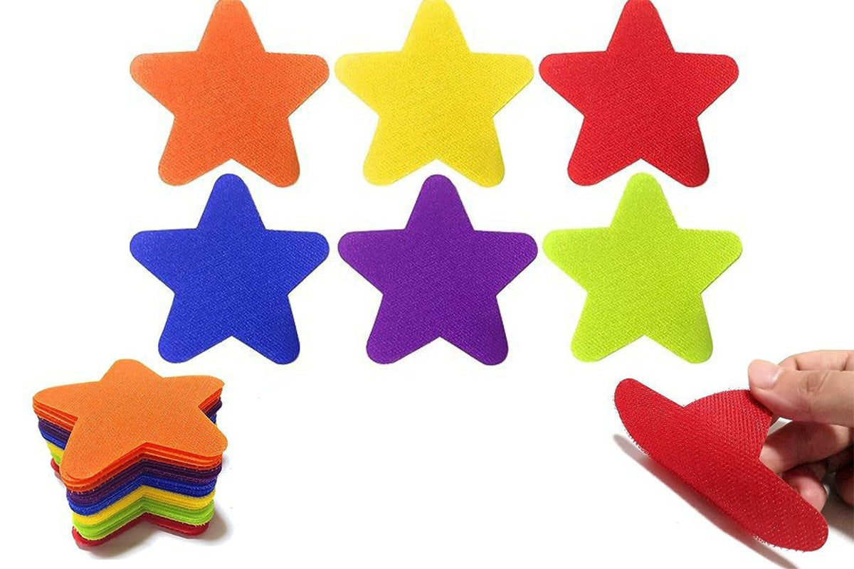 48PCS Star Carpet Spot Markers Classroom Teaching Game Tool