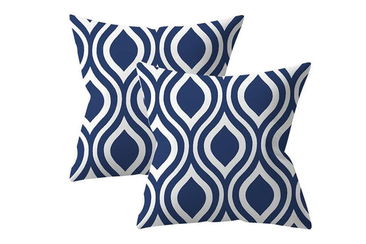 2Pcs 45X45CM Linen Geometric Throw Pillow Cushion Cover ST3