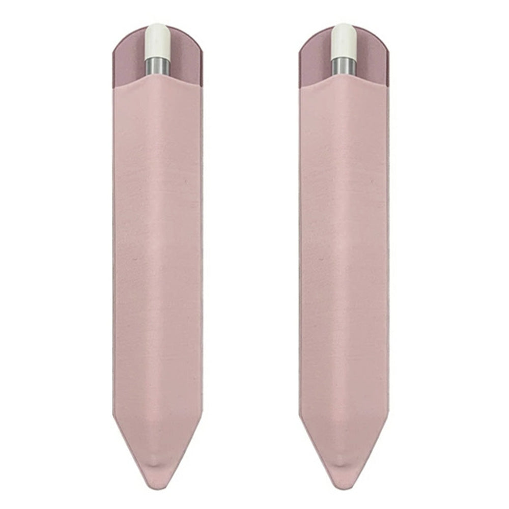 2Pcs Stylus Holder Adhesive Pen Sleeve for Apple Pencil Capacitive Pen-Pink