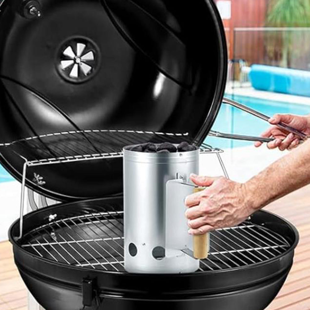 Charcoal Starter Chimney Bucket BBQ Coal Starter for Rapid Fire