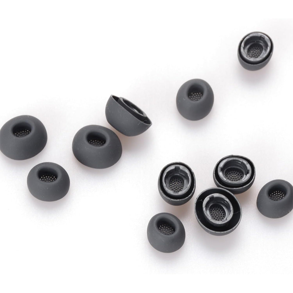 12Pcs Silicone Ear Tips for Samsung Galaxy Buds3 Pro Replacement Earbud Covers-Grey